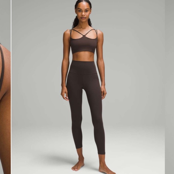 Lululemon Nulu Strappy Yoga Bra in Espresso - Picture 7 of 8